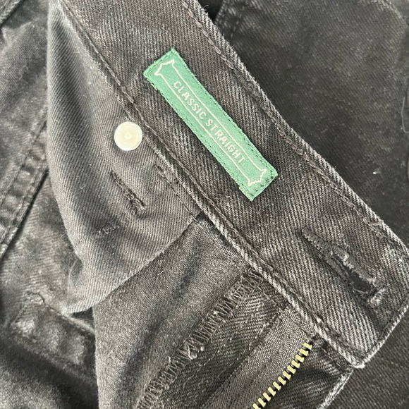 Classic Black Straight Leg Denim Jeans - Picture 13 of 15